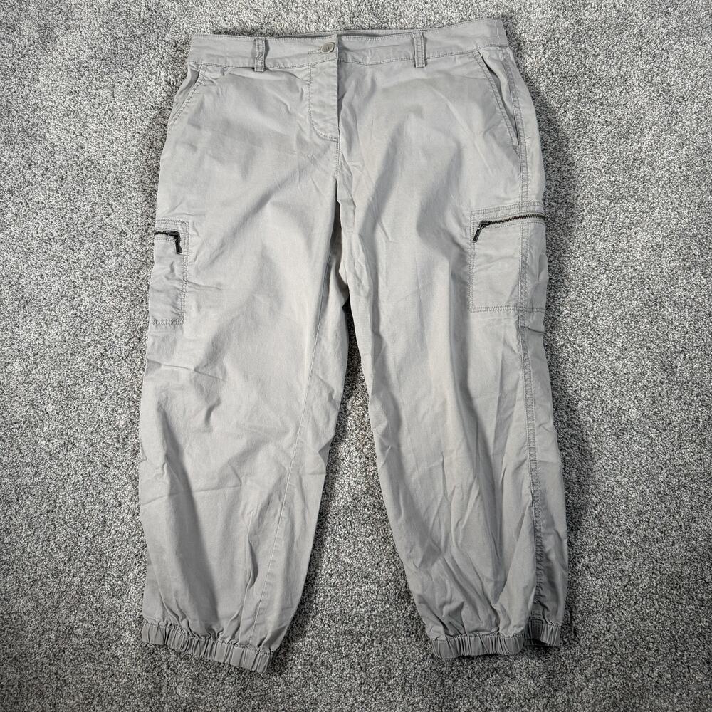 Eileen Fisher Cargo Pants PM 33x22 Utility Gorpcore Athleisure Safari Streetwear